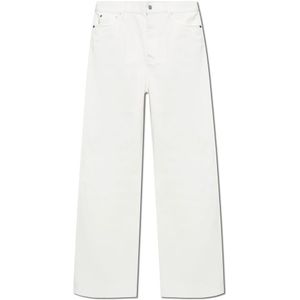 Lacoste, Heren, Jeans, Wit, Maat: W33 L34 Katoen,