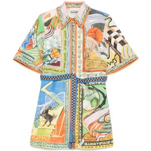 Alemais, Dames, Blouses & Shirts, Veelkleurig, Maat: S