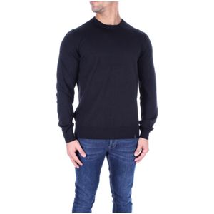 Fay, Heren, Sweatshirts & Hoodies, Zwart, Maat: XL Wol,