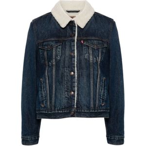Levi's, Dames, Jassen, Blauw, Maat: L Katoen,
