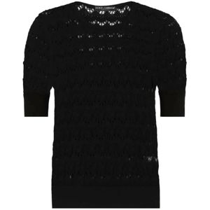 Dolce & Gabbana, Dames, Truien, Zwart, Maat: S