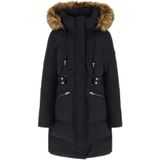 Guess - Fatema Belted Puffer W5Bl 45 Wgjr 2 - Dames Parka - Zwart
