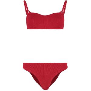 Hunza G, Dames, Badkleding, Rood, Maat: ONE Size Polyamide,