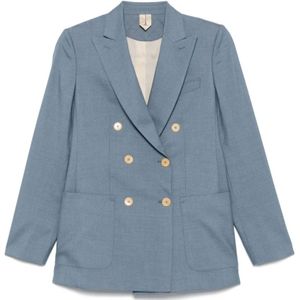 Max Mara, Dames, Jassen, Blauw, Maat: S