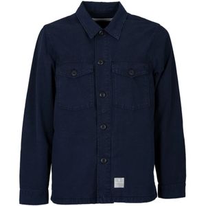 Department Five, Heren, Overhemden, Blauw, Maat: L Katoen,