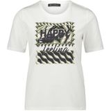 Betty Barclay - Glitter Placement Basic Shirt - Wit - Dames