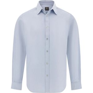 Boggi Milano - Overhemd - Lichtblauw - Katoen - Lange Mouw