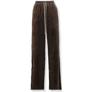 Rick Owens, Dames, Broeken, Bruin, Maat: S Zijde,