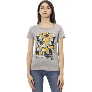 Trussardi, Dames, Tops, Grijs, Maat: XL Katoen,