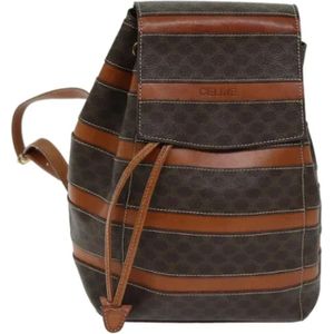 Celine Vintage, Dames, Pre-owned, Bruin, Maat: ONE Size Leer,