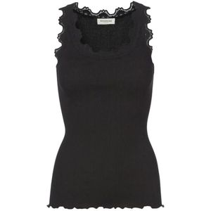 Rosemunde, Dames, Tops, Zwart, Maat: L Zijde,
