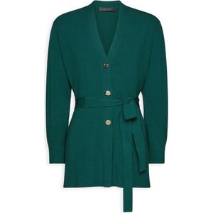 Elena Mirò, Dames, Truien, Groen, Maat: XS Viscose,