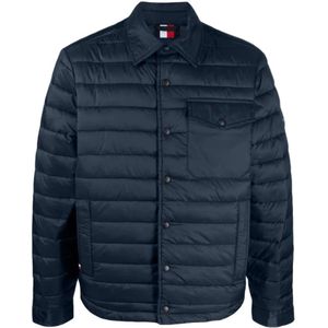 Tommy Hilfiger, Heren, Jassen, Blauw, Maat: M Poliester,