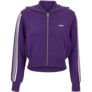 Autry, Dames, Sweatshirts & Hoodies, Paars, Maat: S Viscose,