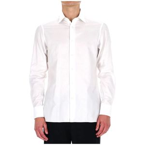 Zegna, Heren, Overhemden, Wit, Maat: 3XL Katoen,