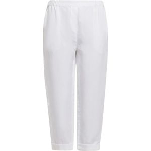 Marina Rinaldi, Dames, Broeken, Wit, Maat: 3XL Linnen,