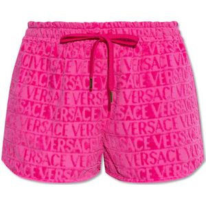 Versace, Dames, Korte broeken, Roze, Maat: L Katoen,
