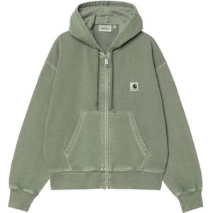 Carhartt Wip, Heren, Sweatshirts & Hoodies, Groen, Maat: S Katoen,