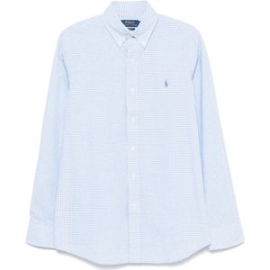 Polo Ralph Lauren, Heren, Overhemden, Blauw, Maat: 2XL Katoen,