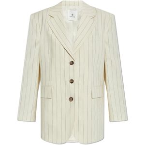 Anine Bing, Dames, Jassen, Beige, Maat: S Viscose,