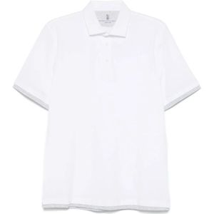 Brunello Cucinelli, Heren, Tops, Wit, Maat: 3XL