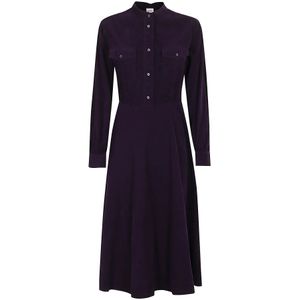Aspesi, Dames, Jurken, Paars, Maat: XS Velours,