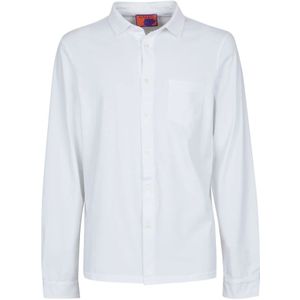 Gallo, Heren, Overhemden, Wit, Maat: L Katoen,