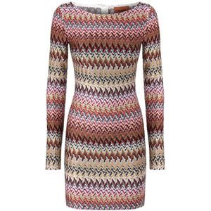 Missoni, Dames, Jurken, Veelkleurig, Maat: M