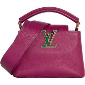 Louis Vuitton Vintage, Dames, Pre-owned, Paars, Maat: ONE Size Leer,