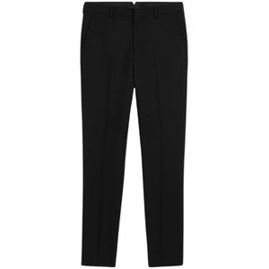 Ami Paris, Heren, Broeken, Zwart, Maat: W40 Wol,