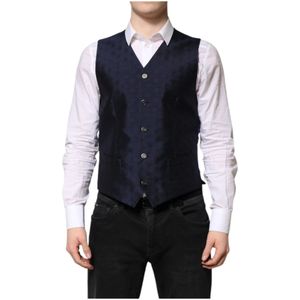 Dolce & Gabbana - Wollen Vest - Donkerblauw - Italië