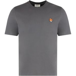 Maison Kitsuné, Heren, Tops, Grijs, Maat: M