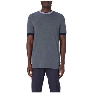 Hugo, Heren, Tops, Blauw, Maat: L