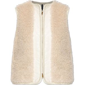 Moncler, Dames, Jassen, Beige, Maat: XS Nylon,