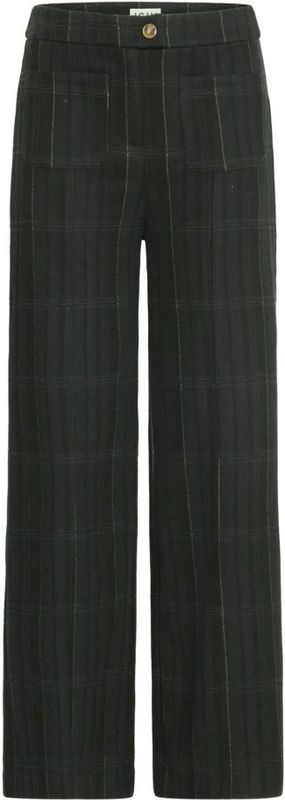 Ichi, Dames, Broeken, Zwart, Maat: M Wol,