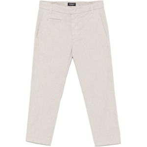 Dondup, Dames, Broeken, Grijs, Maat: S Katoen,