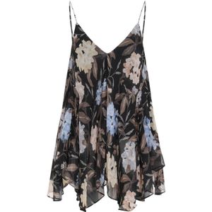 Zimmermann Zwarte Inca Lily Zakdoek Top , Multicolor , Dames , Maat: M