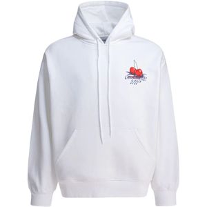 Carhartt Wip, Heren, Sweatshirts & Hoodies, Wit, Maat: M Katoen,