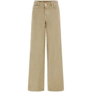 Guess, Dames, Jeans, Beige, Maat: W27 Katoen,