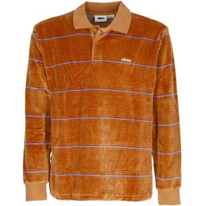 Obey, Heren, Tops, Bruin, Maat: XL Velours,