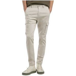 Replay, Heren, Broeken, Wit, Maat: W30 Denim,