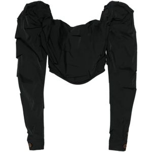 Vivienne Westwood, Dames, Blouses & Shirts, Zwart, Maat: 2XS