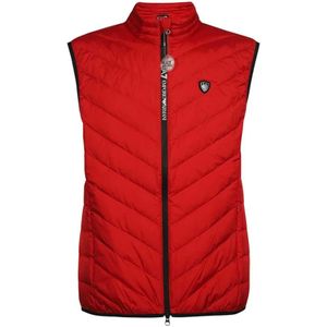 Emporio Armani Ea7, Heren, Jassen, Rood, Maat: M Poliester,