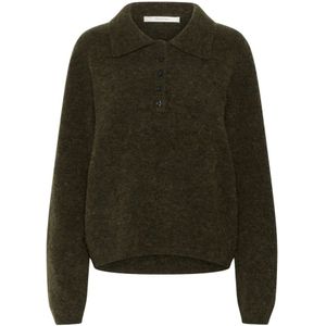 Gestuz, Dames, Truien, Groen, Maat: XL Wol,