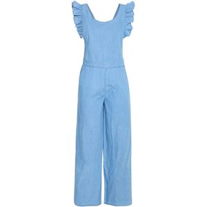 Ichi - Lichtblauwe Chambray Jumpsuit - Dames