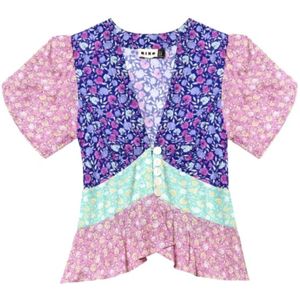 Rixo, Dames, Blouses & Shirts, Veelkleurig, Maat: M Viscose,