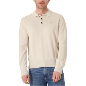 Tommy Jeans, Heren, Tops, Beige, Maat: 2XL
