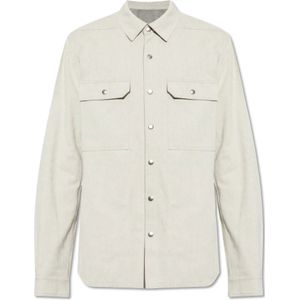 Rick Owens, Heren, Overhemden, Beige, Maat: L Katoen,