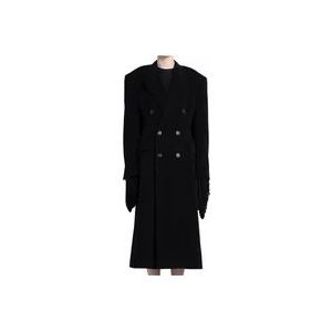 Balenciaga Luxe Oversized Cashmere Coat , Black , Dames , Maat: 2XS