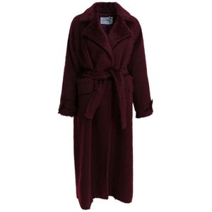 Max Mara, Dames, Mantels, Rood, Maat: 2XS Wol,